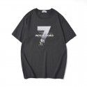 Summer new short sleeve t-shirt men's round neck cotton alphanumeric printing fashion large men's T-shirt wholesale