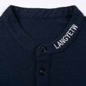 Stand collar polo shirt men's summer wear new Pearl land cotton short sleeve Korean youth slim t-shirt men's Short Sleeve Top 