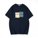 Summer new t-shirt men's short sleeve loose cotton base coat youth trend Hong Kong Style T-Shirt Large Men's wear