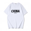Summer men's short sleeve T-shirt cotton simple loose letter printing round neck casual top YOUTH LARGE T-SHIRT