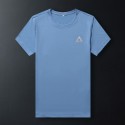 Summer thin ice mesh short sleeve t-shirt men's elastic nylon quick drying clothes outdoor leisure sports men's T-shirt customization