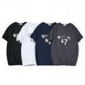 Men's T-shirt short sleeve 2020 spring and summer new cotton casual T-shirt fashion printing loose round neck bottomed shirt wholesale