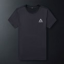 Summer thin ice mesh short sleeve t-shirt men's elastic nylon quick drying clothes outdoor leisure sports men's T-shirt customization