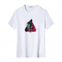 Summer hot short sleeve t-shirt men's ice silk cotton round neck youth fashion printed T-shirt slim men's T-shirt fashion