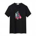 Summer hot short sleeve t-shirt men's ice silk cotton round neck youth fashion printed T-shirt slim men's T-shirt fashion