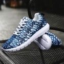 Autumn 2019 new large sports couple shoes women's shoes Korean camouflage breathable mesh casual shoes men's shoes