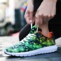 Autumn 2019 new breathable couple sports shoes women's shoes Korean fashion camouflage mesh men's casual shoes men's shoes