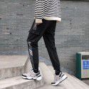 Men's overalls new products in autumn and winter Korean fashion casual versatile sports men's youth loose Plush pants 