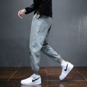 Casual pants men's autumn and winter new trend fashion men's clothing youth Plush thickened warm loose tooling sports pants