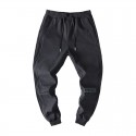 Casual pants men's autumn and winter new trend fashion men's clothing youth Plush thickened warm loose tooling sports pants