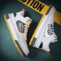Spring and summer 2021 round head leisure sports men's super fiber low top spot white flat heel solid stitched men's board shoes