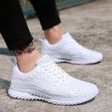 2019 summer new mesh breathable couple casual shoes Korean fashion black and white men's running shoes men's shoes