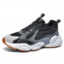 Men's shoes autumn and winter 2020 new round head lace up low top thick soled running sports casual father shoes versatile fashion shoes