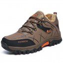 Men's shoes winter 2019 new plush warmth Korean Trend anti slip wear resistant outdoor large low top climbing shoes men's shoes