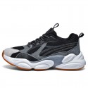 Men's shoes autumn and winter 2020 new round head lace up low top thick soled running sports casual father shoes versatile fashion shoes