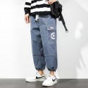 Casual pants men's spring new Korean fashion versatile youth ankle elastic loose quarter Sweatpants