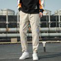 Men's pants, overalls, men's autumn functional loose, Korean fashion, leisure, leggings, nine point sports pants, men's wholesale