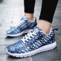 Autumn 2019 new large sports couple shoes women's shoes Korean camouflage breathable mesh casual shoes men's shoes