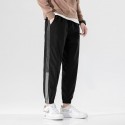 Autumn casual pants men's Korean fashion loose 9-point toe binding fashion brand versatile 3-bar sports pants men's 