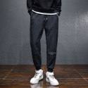 Casual pants men's autumn and winter new trend fashion men's clothing youth Plush thickened warm loose tooling sports pants