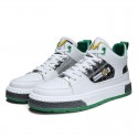 Spring and summer 2021 round head leisure sports men's super fiber low top spot white flat heel solid stitched men's board shoes