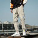 Men's pants, overalls, men's autumn functional loose, Korean fashion, leisure, leggings, nine point sports pants, men's wholesale