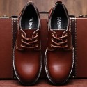 Men's shoes fall 2019 men's big head work shoes leather casual versatile short boots tide shoes low top Martin shoes men's shoes