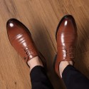 Autumn 2020 new leather casual shoes British men's formal business men's shoes low top men's father leather shoes