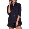 Direct sales of new long sleeve split back shirt for women's clothing manufacturers