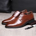 Amazon large shoes 4748 autumn and winter new business formal men's shoes British casual breathable men's shoes
