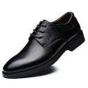 Manufacturers direct new leather business casual men's shoes large size British dress single shoes lace up men's shoes wholesale