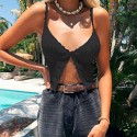 European and American cross border new sexy vest women's 2020 summer 23041 wishebay lace navel top