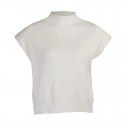 Foreign trade cross border autumn and winter new pure color woolen sweater 27458p sexy temperament high neck short sleeve sweater top female 