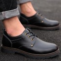 Men's shoes fall 2019 men's big head work shoes leather casual versatile short boots tide shoes low top Martin shoes men's shoes