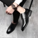 Manufacturers direct new leather business casual men's shoes large size British dress single shoes lace up men's shoes wholesale