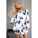 Cross border special supply for foreign trade goods source European station one shoulder sexy backless printed dress manufacturer direct sales 