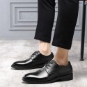 Manufacturers direct new leather business casual men's shoes large size British dress single shoes lace up men's shoes wholesale