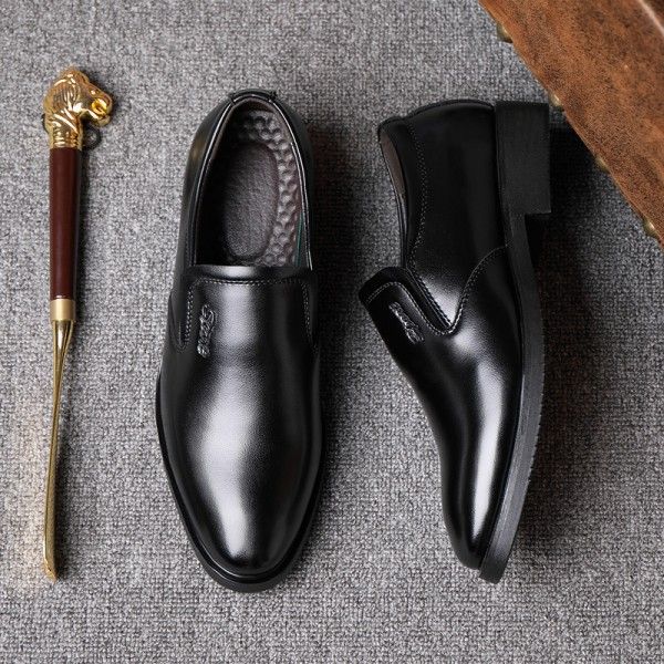 Large size men's shoes new business casual formal leather shoes men's leather British fashion low top breathable men's leather shoes