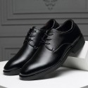 Large size men's shoes new business casual formal leather shoes men's leather British fashion low top breathable men's leather shoes