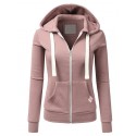 Cross border source Amazon personalized leisure sports cardigan zipper women's Hooded Sweater 