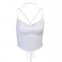 European and American foreign trade new waist vest small sling 28426p fashion sexy V-neck back strap waist vest 