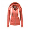 Cross border source Amazon personalized leisure sports cardigan zipper women's Hooded Sweater 