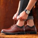 Men's shoes fall 2019 men's big head work shoes leather casual versatile short boots tide shoes low top Martin shoes men's shoes