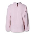 Amazon 2019 foreign trade new style celebrity style neckline color matching bow tie temperament shirt top women's wear