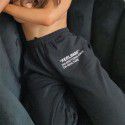 European and American foreign trade new pure color slim fit sports casual pants women's 23223p elastic waist letter printing pants women's 
