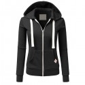 Cross border source Amazon personalized leisure sports cardigan zipper women's Hooded Sweater 