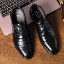 Autumn 2020 new leather casual shoes British men's formal business men's shoes low top men's father leather shoes