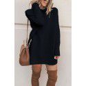 EBay express Europe women's autumn new high collar long sleeve loose and simple skirt