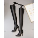 Europe station spring and autumn 2019 new stiletto heels over knee boots pants boots all in one boots show shoes
