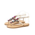Factory direct supply for foreign trade size sandals diamond flat shoes Amazon express super size 47